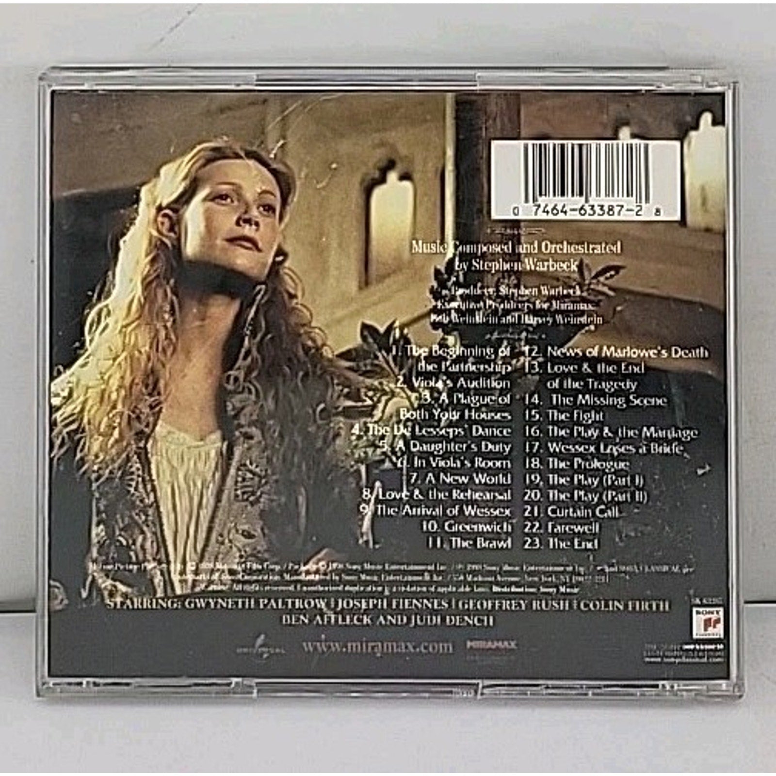 Score by Stephen Warbeck (CD, 1998)
