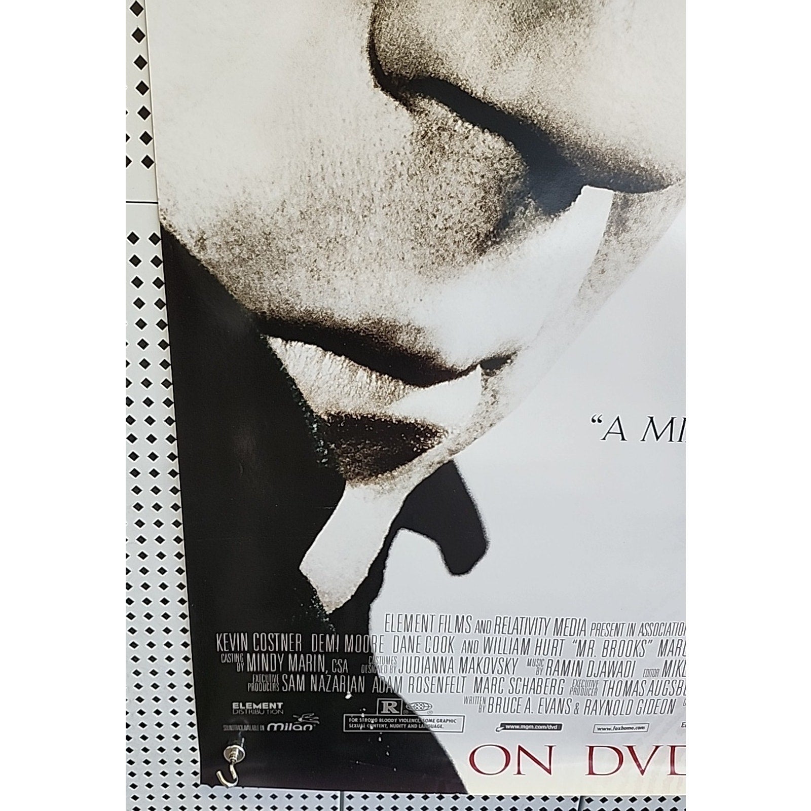 Mr. Brooks Original S/S 27x40 Video Release Poster