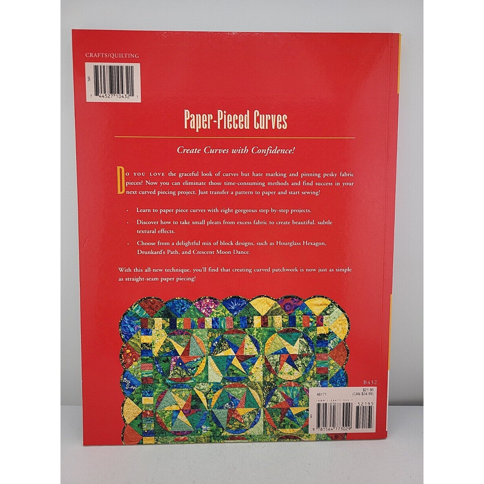 Paper-Pieced Curves : 8 Quilted Projects by Jodie Davis (2000, Other)
