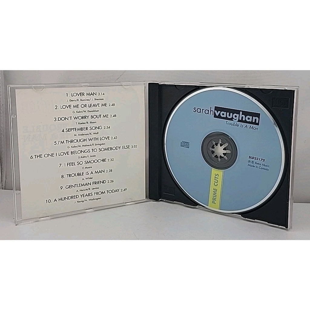 Trouble Is a Man by Sarah Vaughan (CD, 1995)
