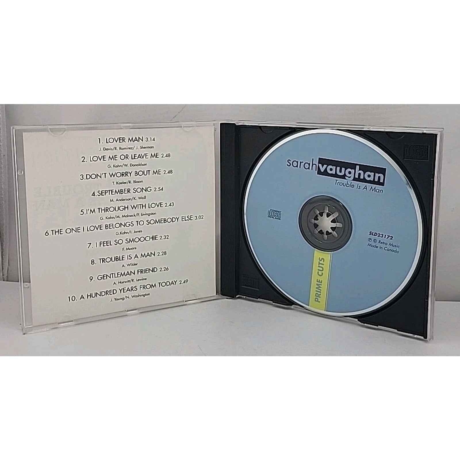 Trouble Is a Man by Sarah Vaughan (CD, 1995)