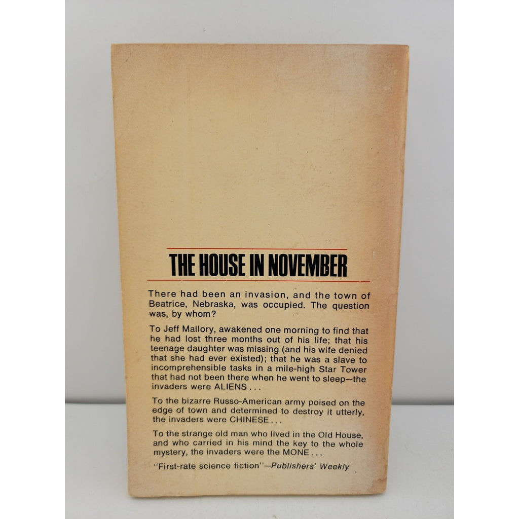 The House In November by Keith Laumer, 1st Berkley Medallion Ed 1971, Paperback