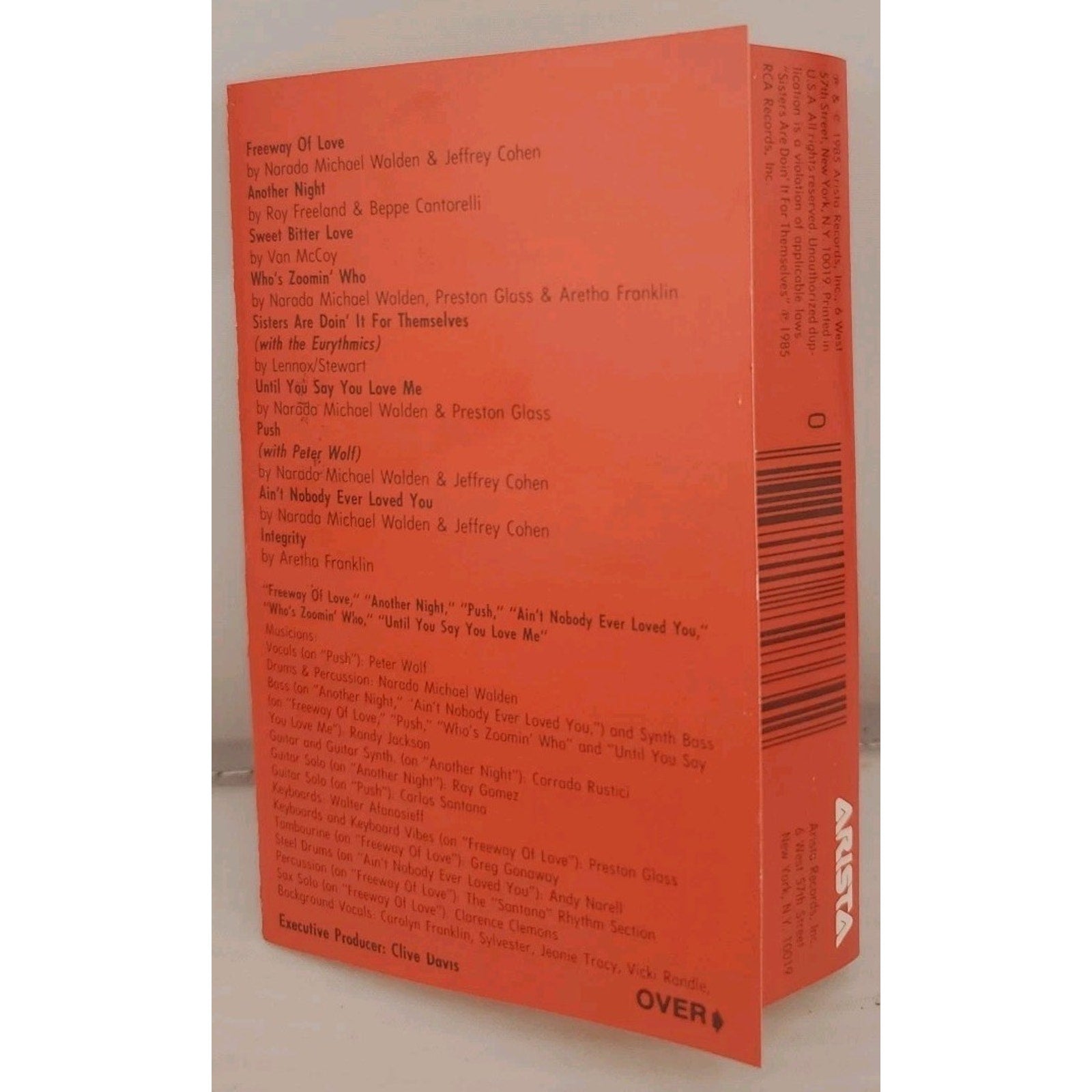 Who's Zoomin' Who? by Aretha Franklin (Cassette, 1985, Arista Records)