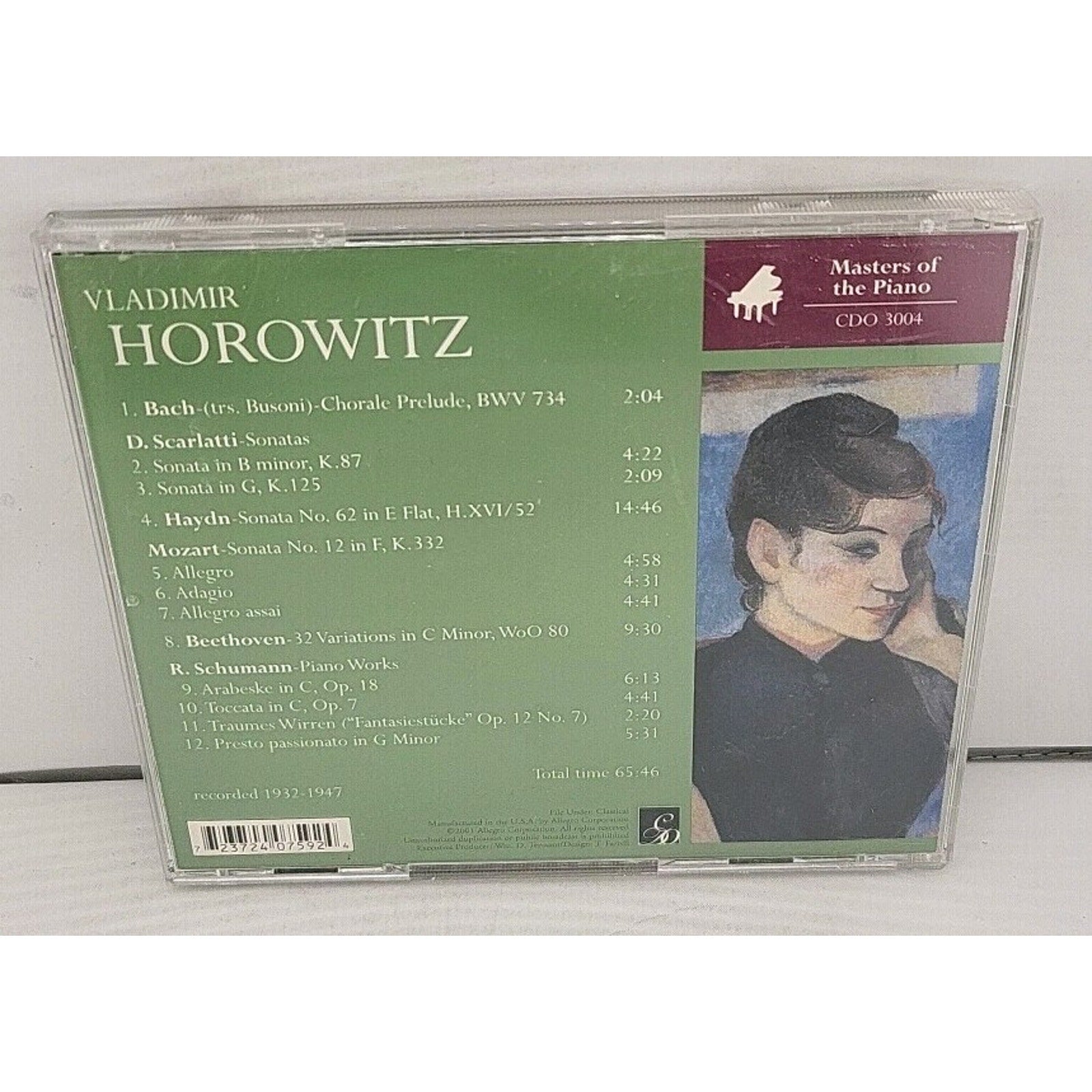 Piano Recital by Vladimir Horowitz (CD, 2001)