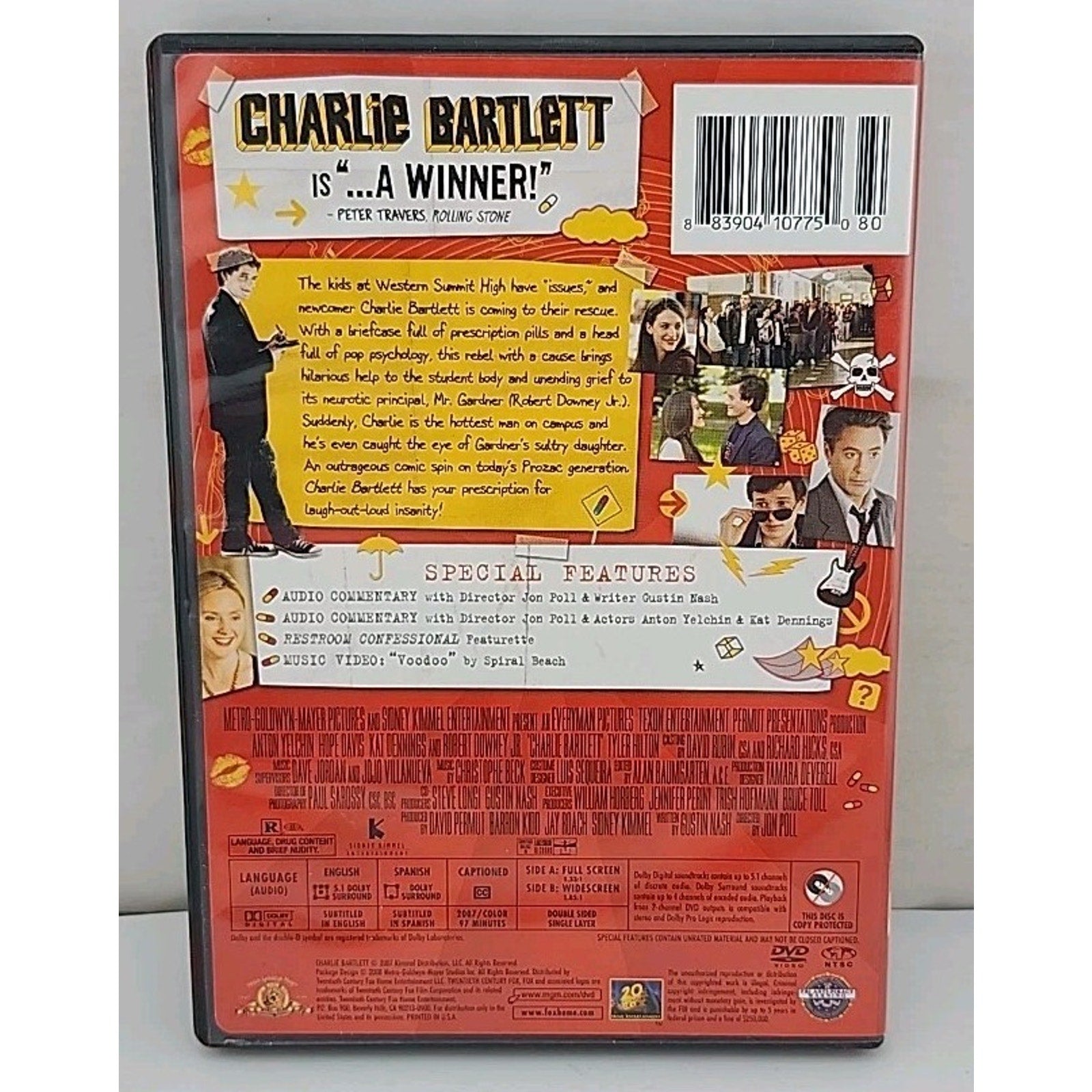 Charlie Bartlett (DVD, 2007)