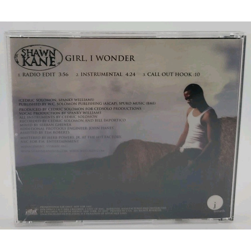 Shawn Kane – Girl, I Wonder (CD, Promo, US, 2004, J Records) AL215