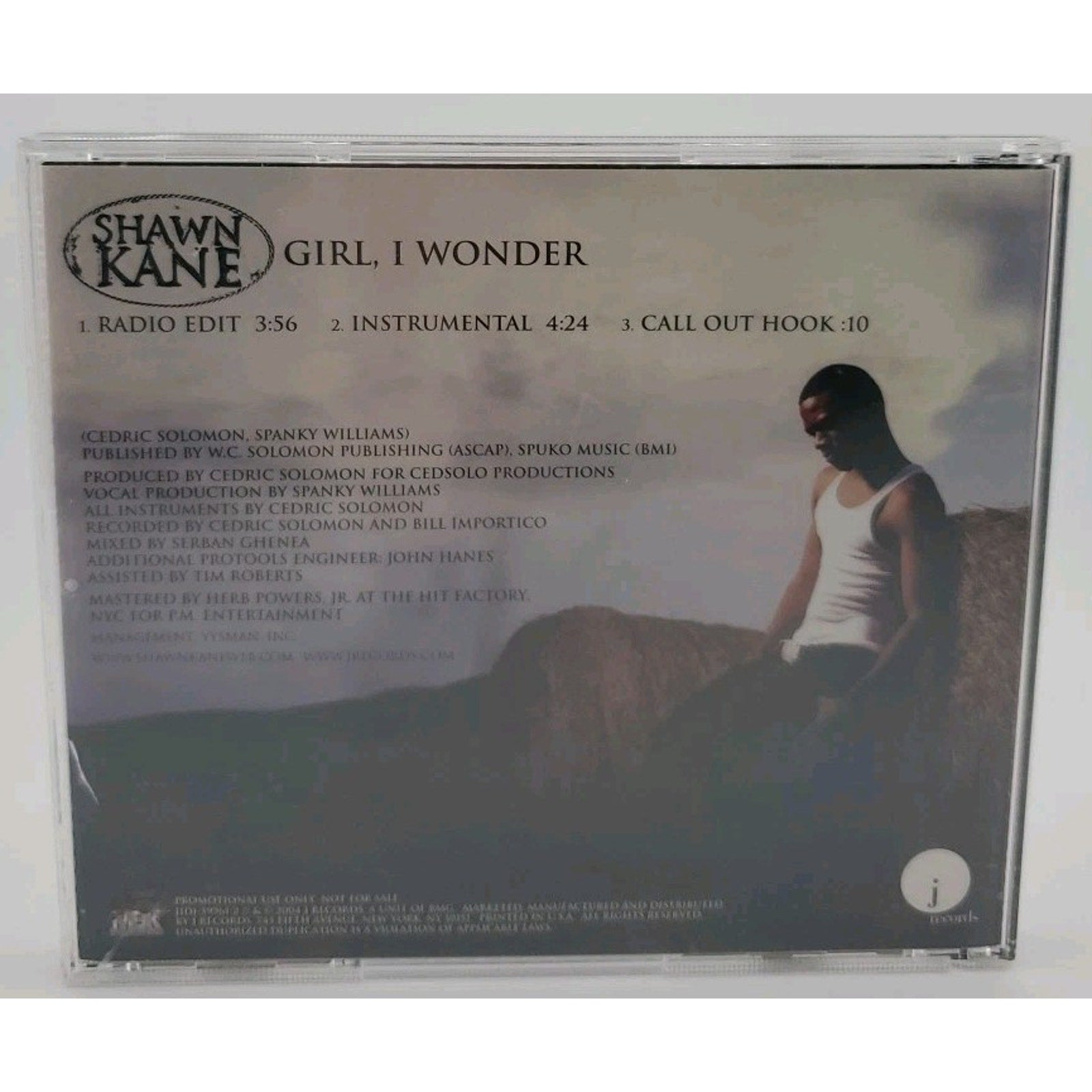 Shawn Kane – Girl, I Wonder (CD, Promo, US, 2004, J Records) AL215