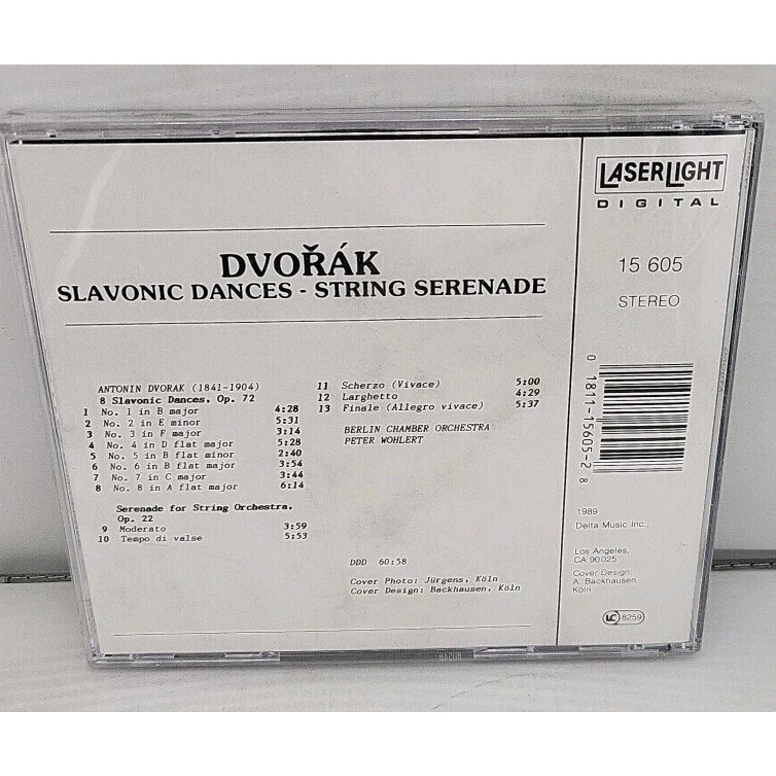 Slavonic Dances (8) /Ser Str by A. Dvorak (CD, 1989) *Brand New*