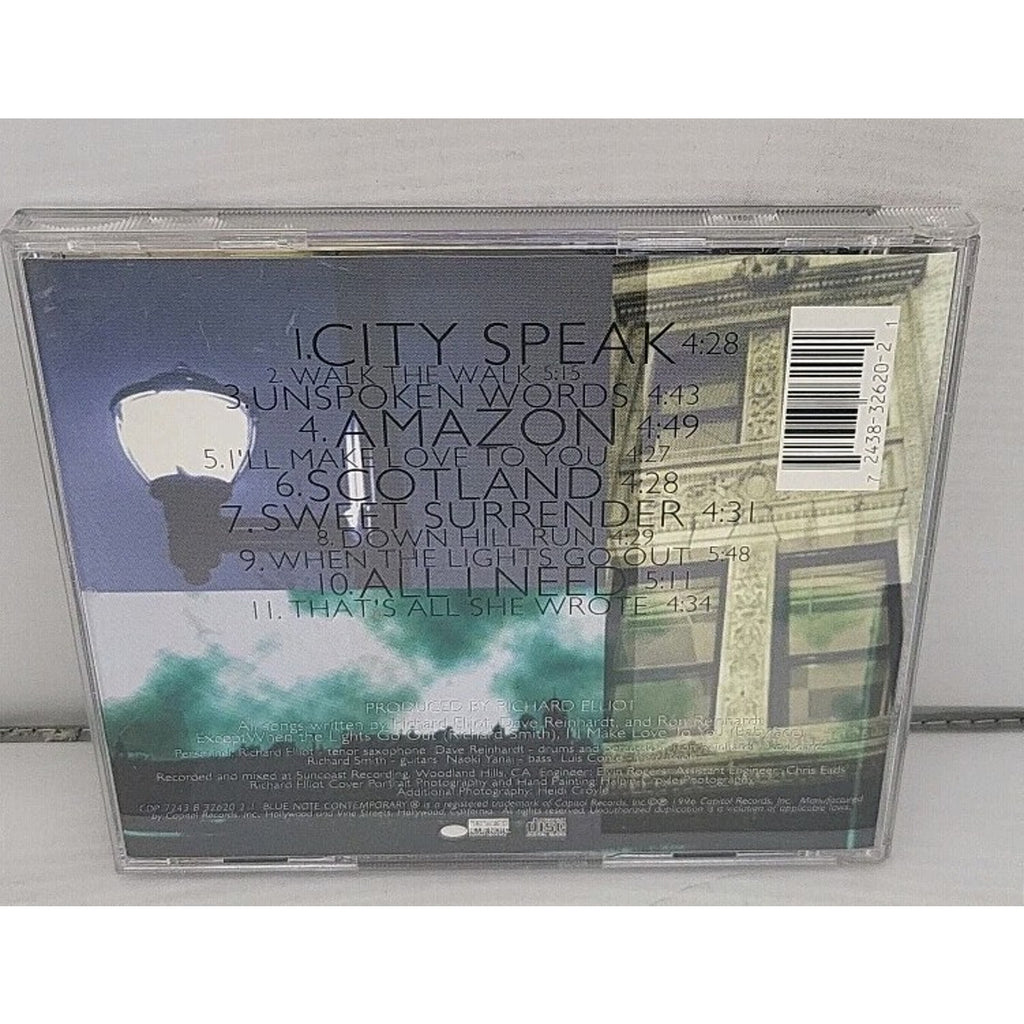 City Speak by Richard Elliot (CD, 1996)
