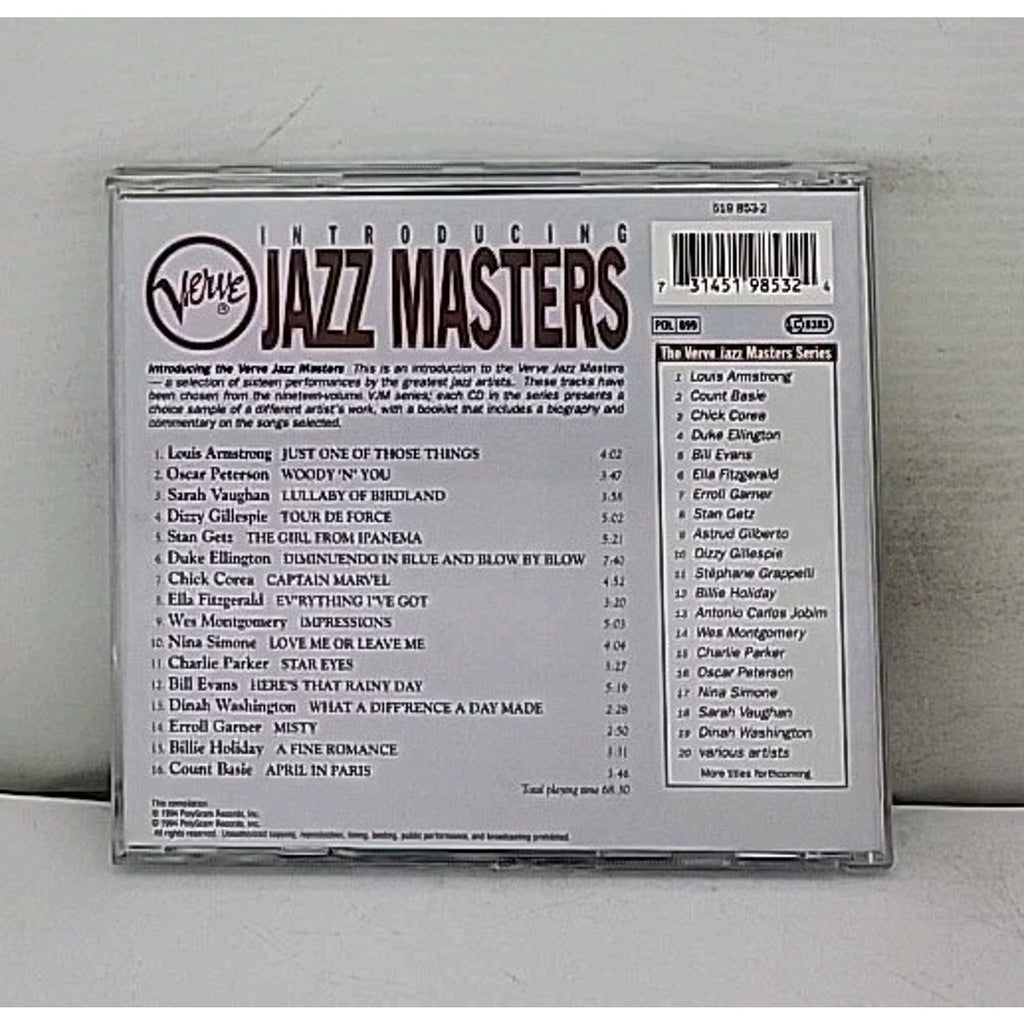 Verve Jazz Masters 20 by Various Artists (CD, Apr-1994, Verve)