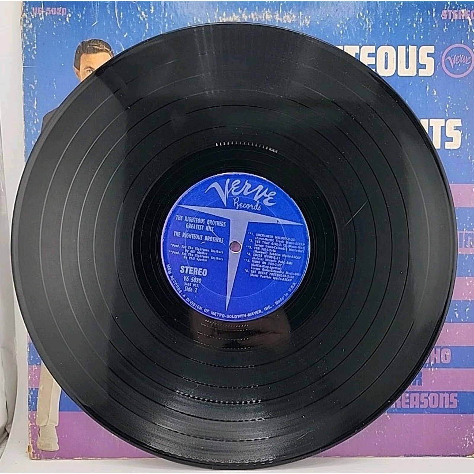 "The Righteous Brothers Greatest Hits" - 33RPM Vinyl - Verve VS 5020 - 1967
