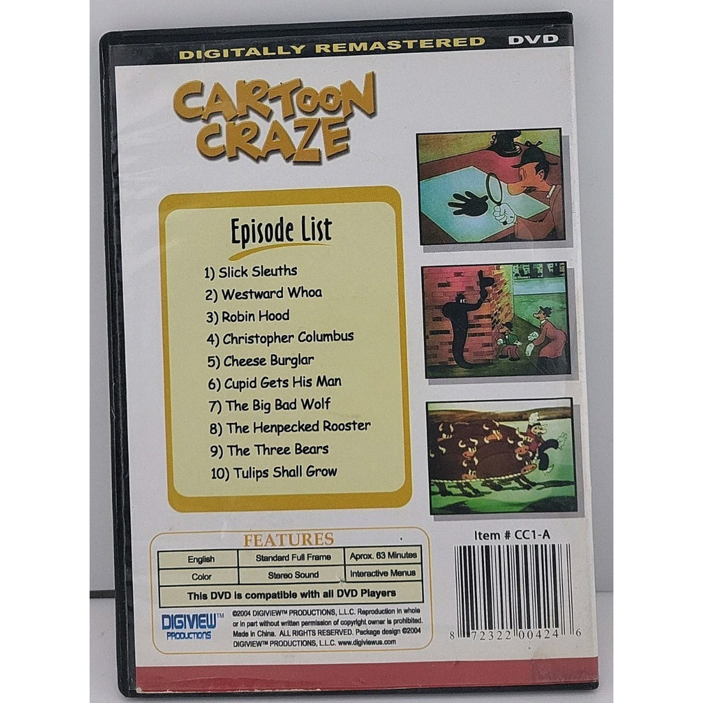 Cartoon Craze Presents Mutt and Jeff: Slick Sleuths Vol 22 DVD 2004 Slimcase