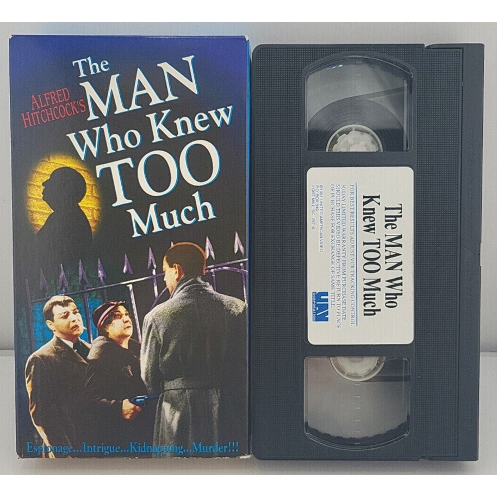 The Man Who Knew Too Much (VHS, Black & White)