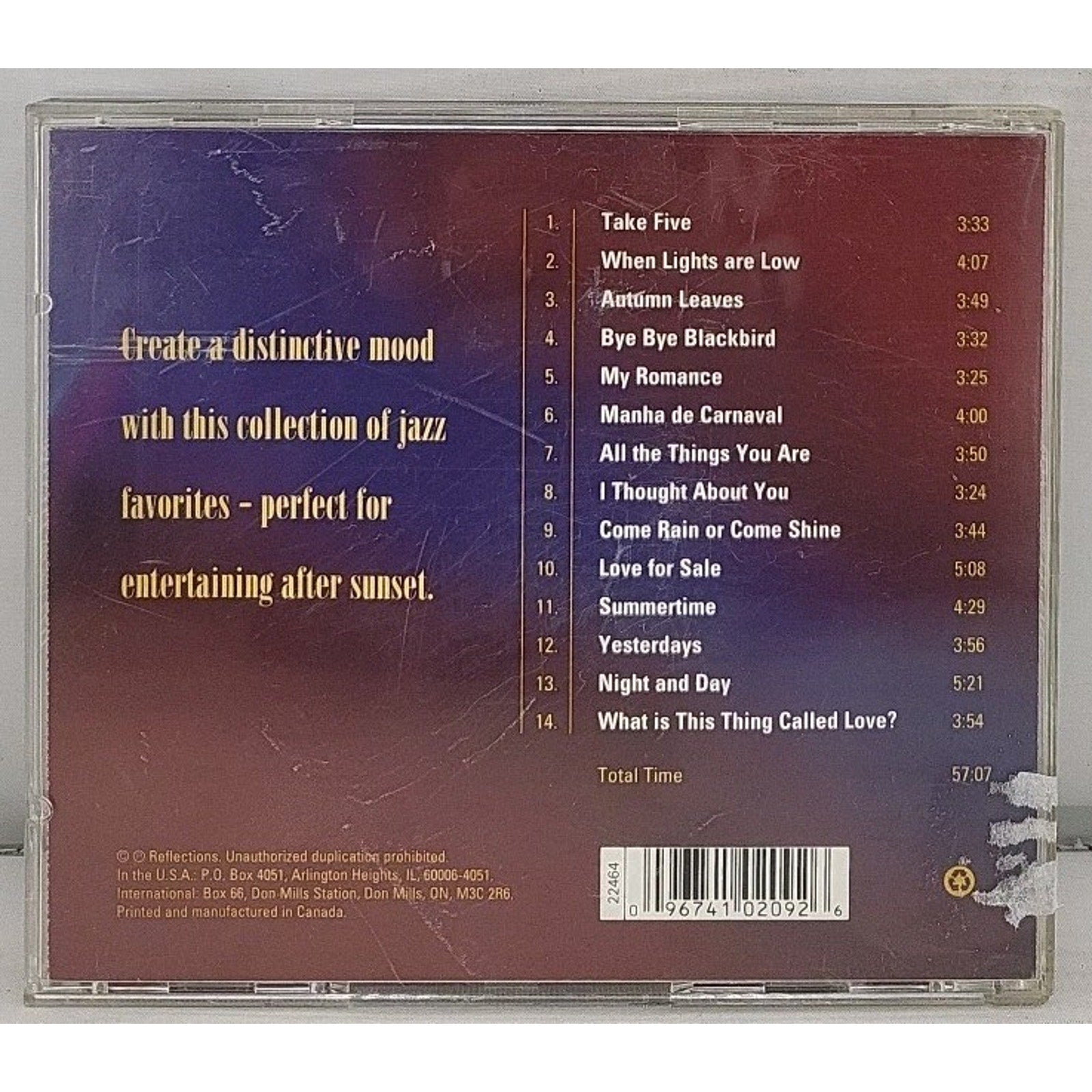 Jazz For The Evening By Various Artists (CD, 2001)