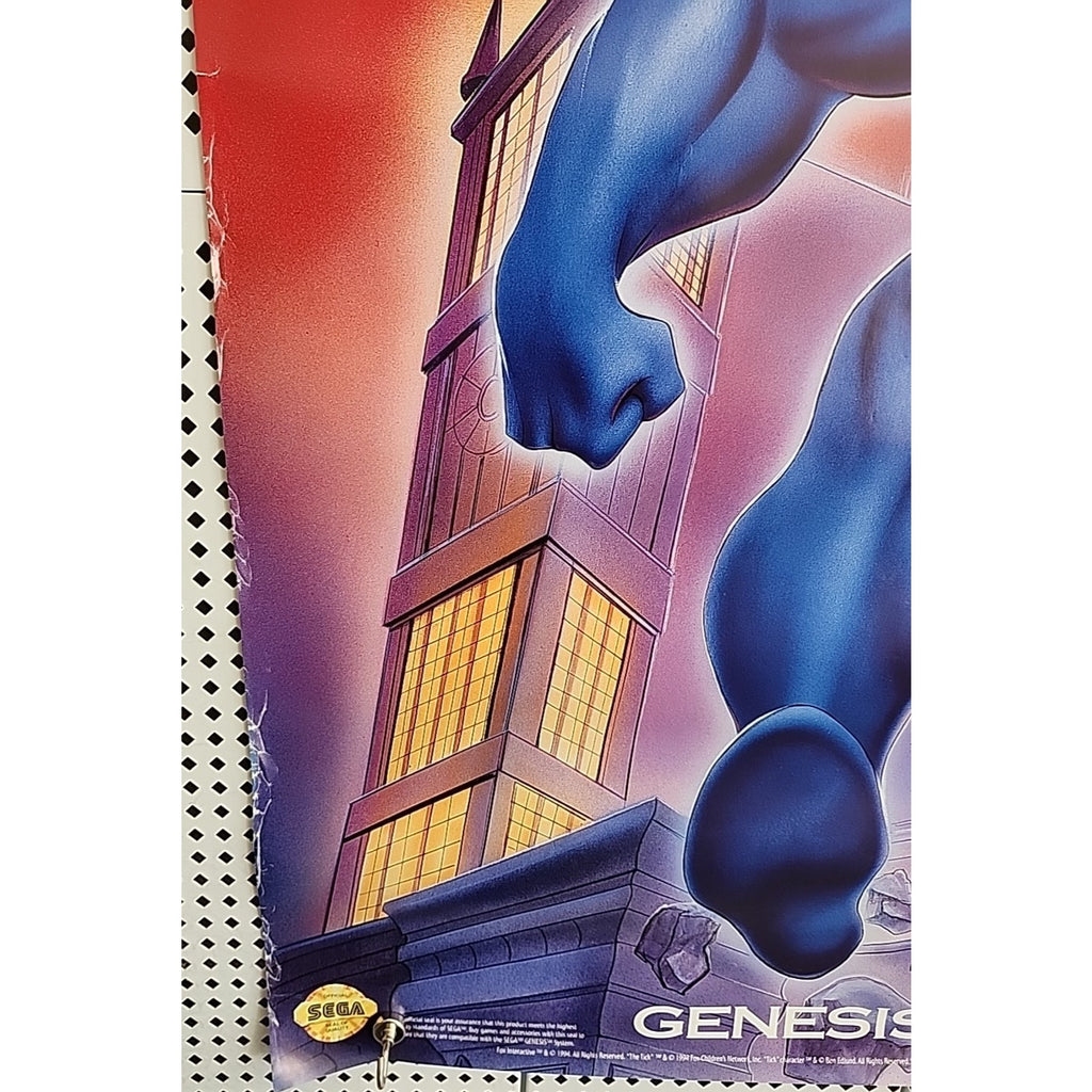 The Tick SNES Sega Genesis 1994 Video Game Art Print Ad/Poster 27x41