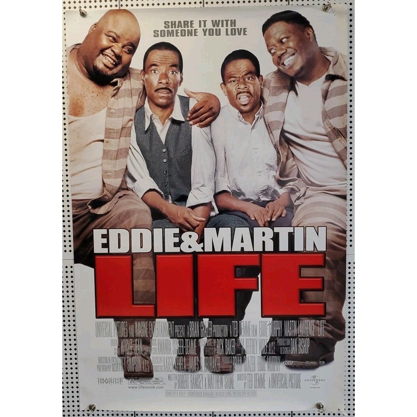 Life Movie Poster 27x40 D/S Eddie Murphy Martin Lawrence Ned Beatty Bernie Mac