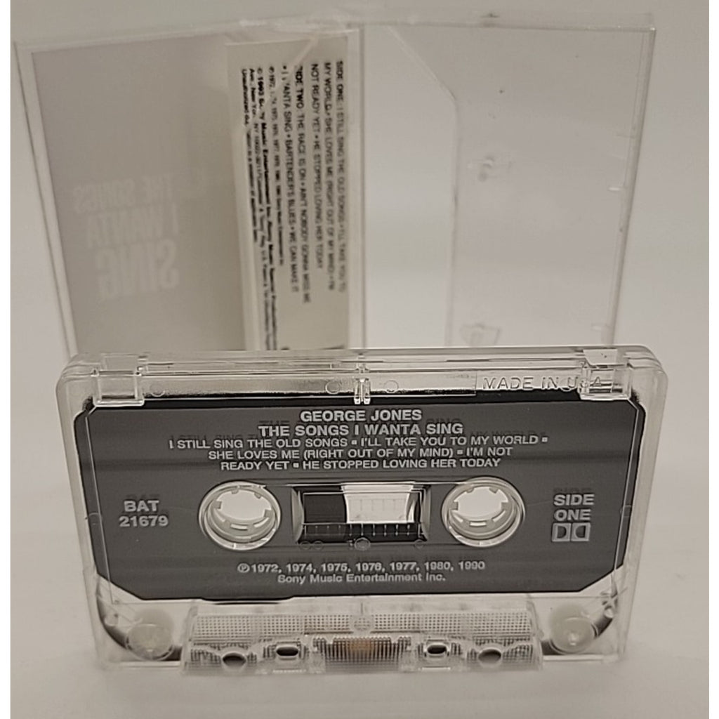 The Songs I Wanta Sing by George Jones (Cassette, Dec-1995, Sony Music)