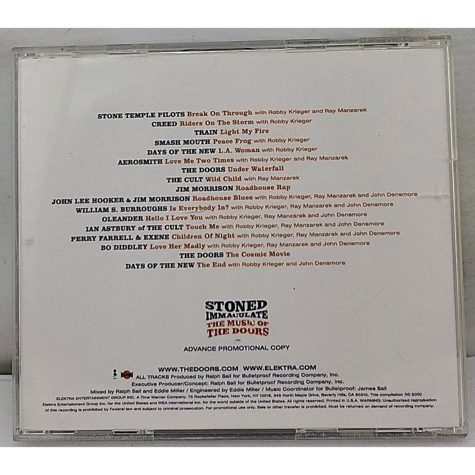 Stoned Immaculate-The Music of the Doors Advance CD