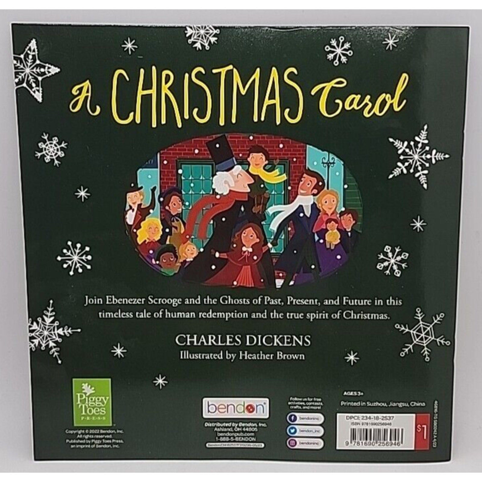 A Christmas Carol Scrooge Charles Dickens Holiday Kids Picture Story Book