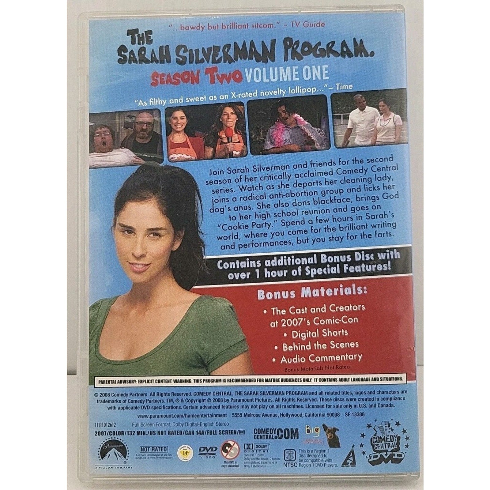 The Sarah Silverman Program DVD Season Two Volume One