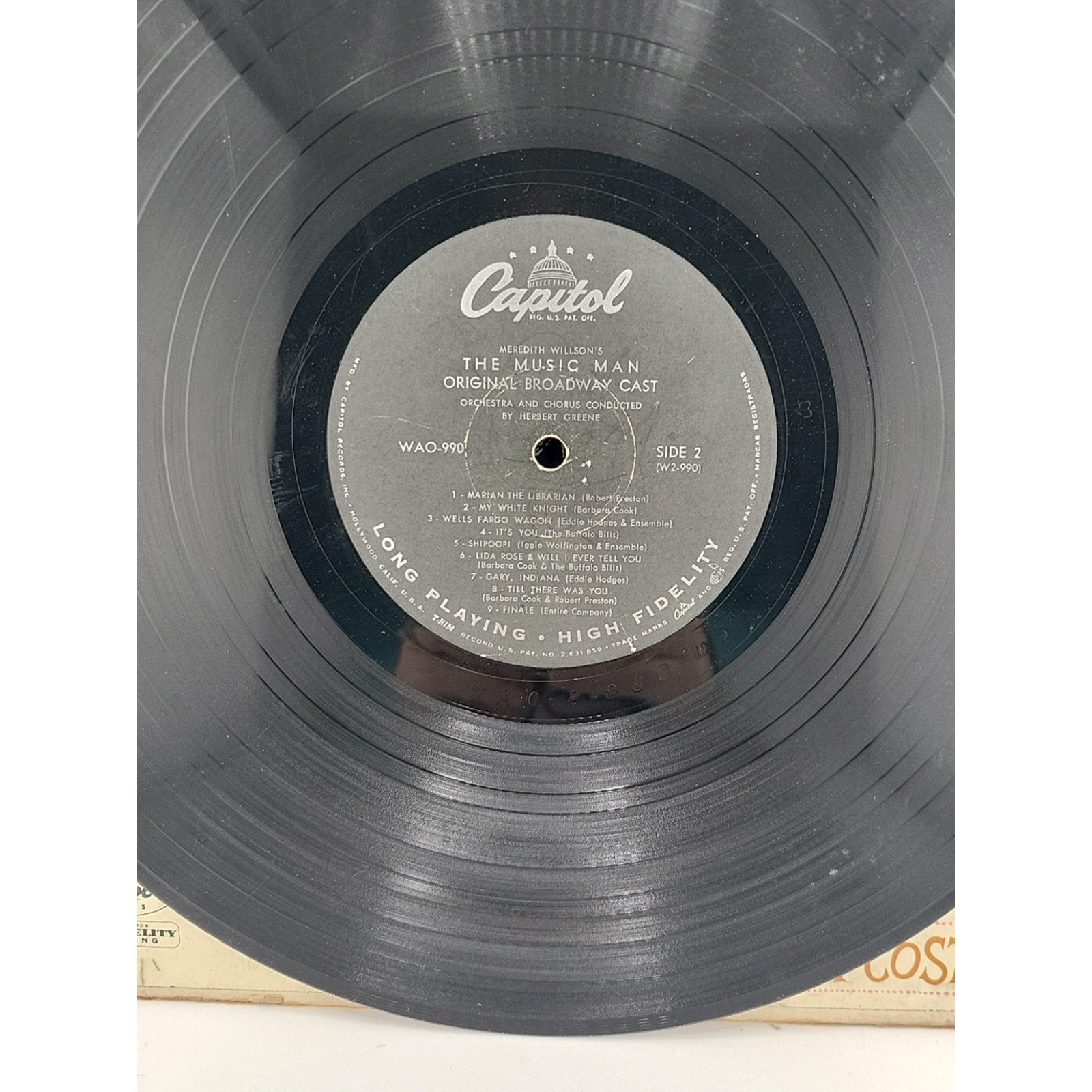 The Music Man-Original Broadway Cast Robert Preston/Meredith Willson - SWAO 0990