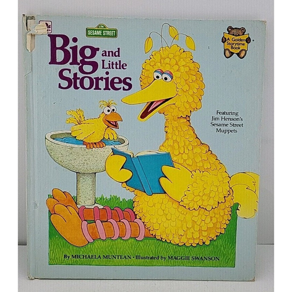Sesame Street Big and Little Stories by Michaela Muntean 1982 Hardcover
