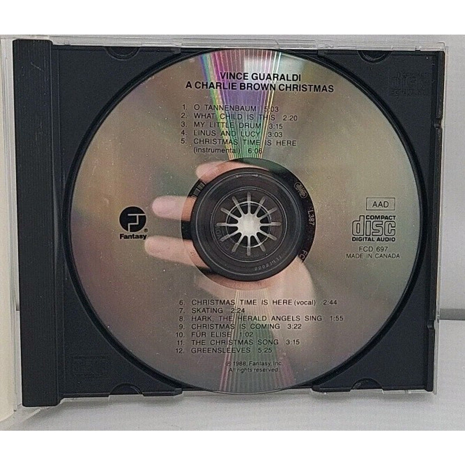 Vince Guaraldi Trio A Charlie Brown Christmas Original Soundtrack CD 1988