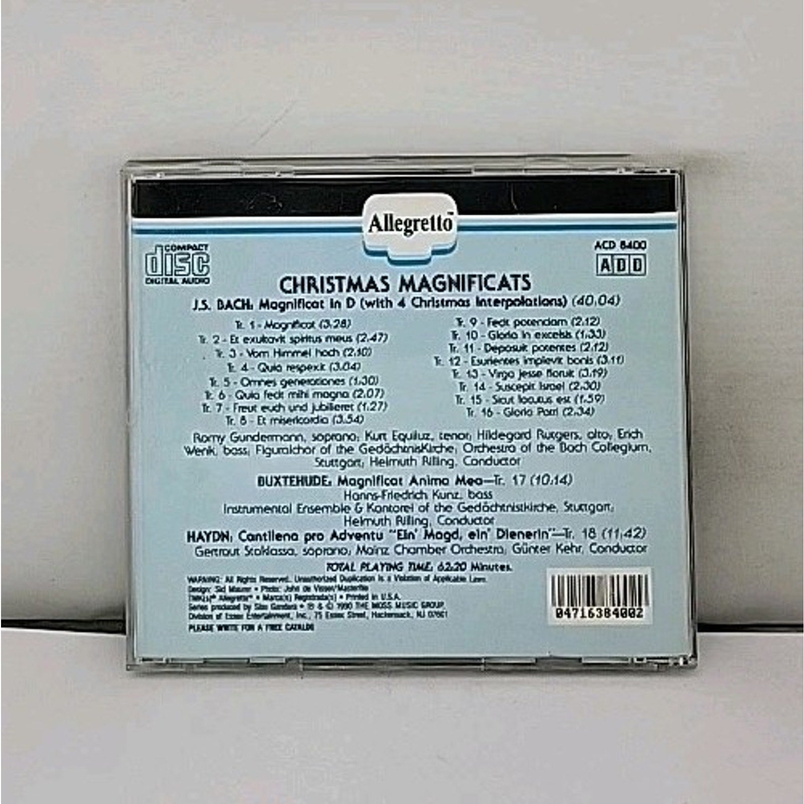 Christmas Magnificats Bach Buxtehude Haydn CD Allegretto