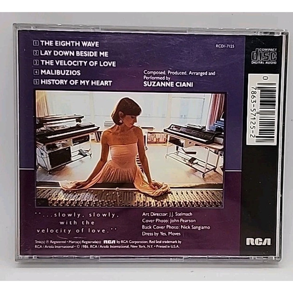 Velocity of Love - Music CD - Suzanne Ciani - 1989