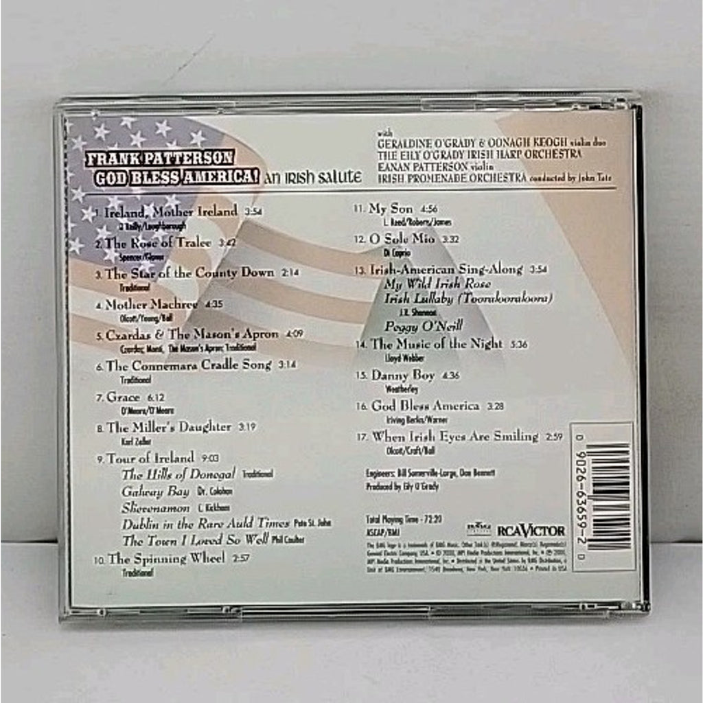 God Bless America-Irish Salute by Frank Patterson (CD, 2000)