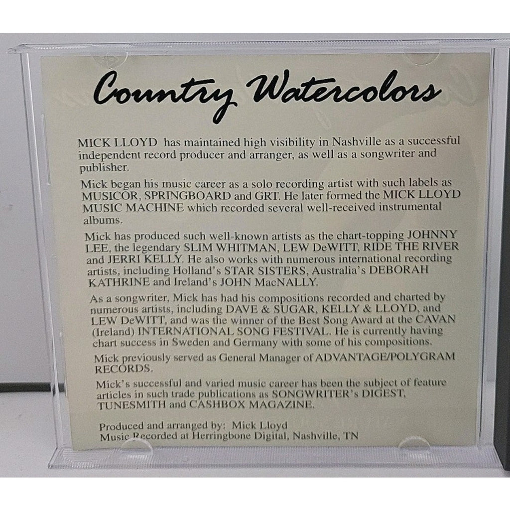 Country Watercolors: Nature Songs (CD, 1996) Nature Sounds and Music