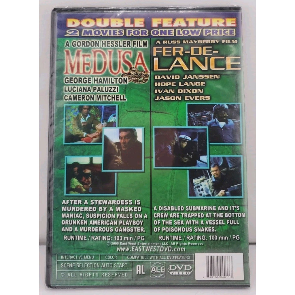 Medusa / Fer-De-Lance DVD Double Feature George Hamilton *Brand New*