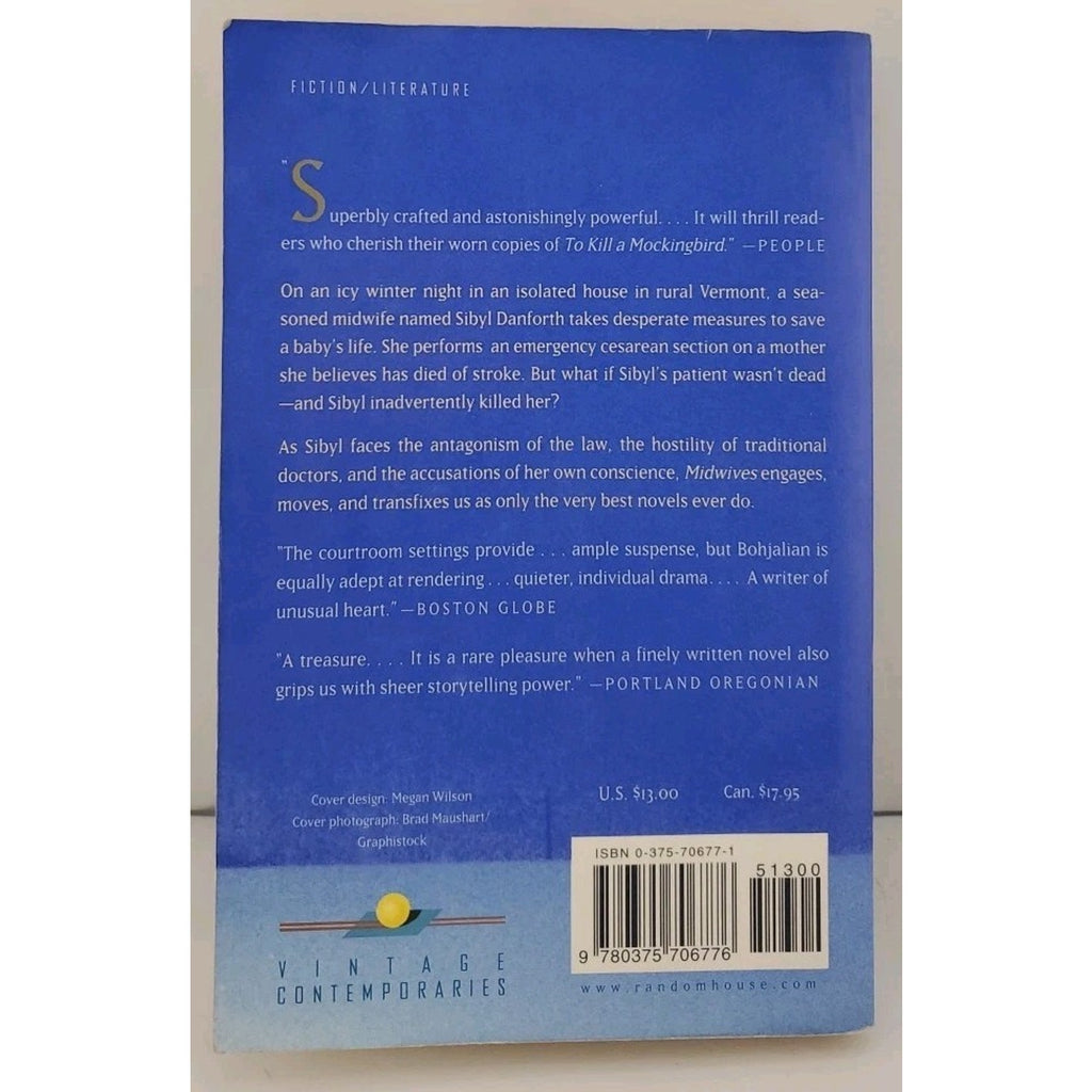 Midwives : A Novel (Oprah's Book Club) by Chris Bohjalian (1998, Trade...