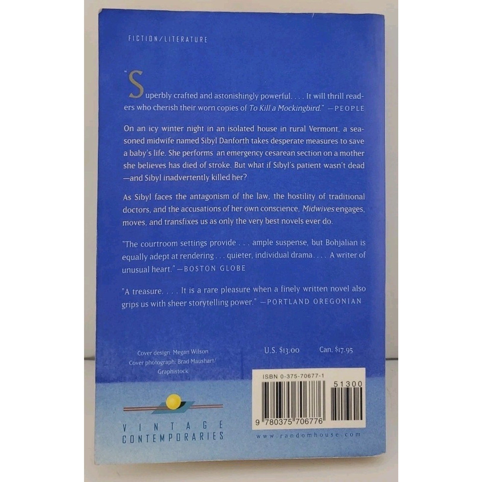 Midwives : A Novel (Oprah's Book Club) by Chris Bohjalian (1998, Trade...