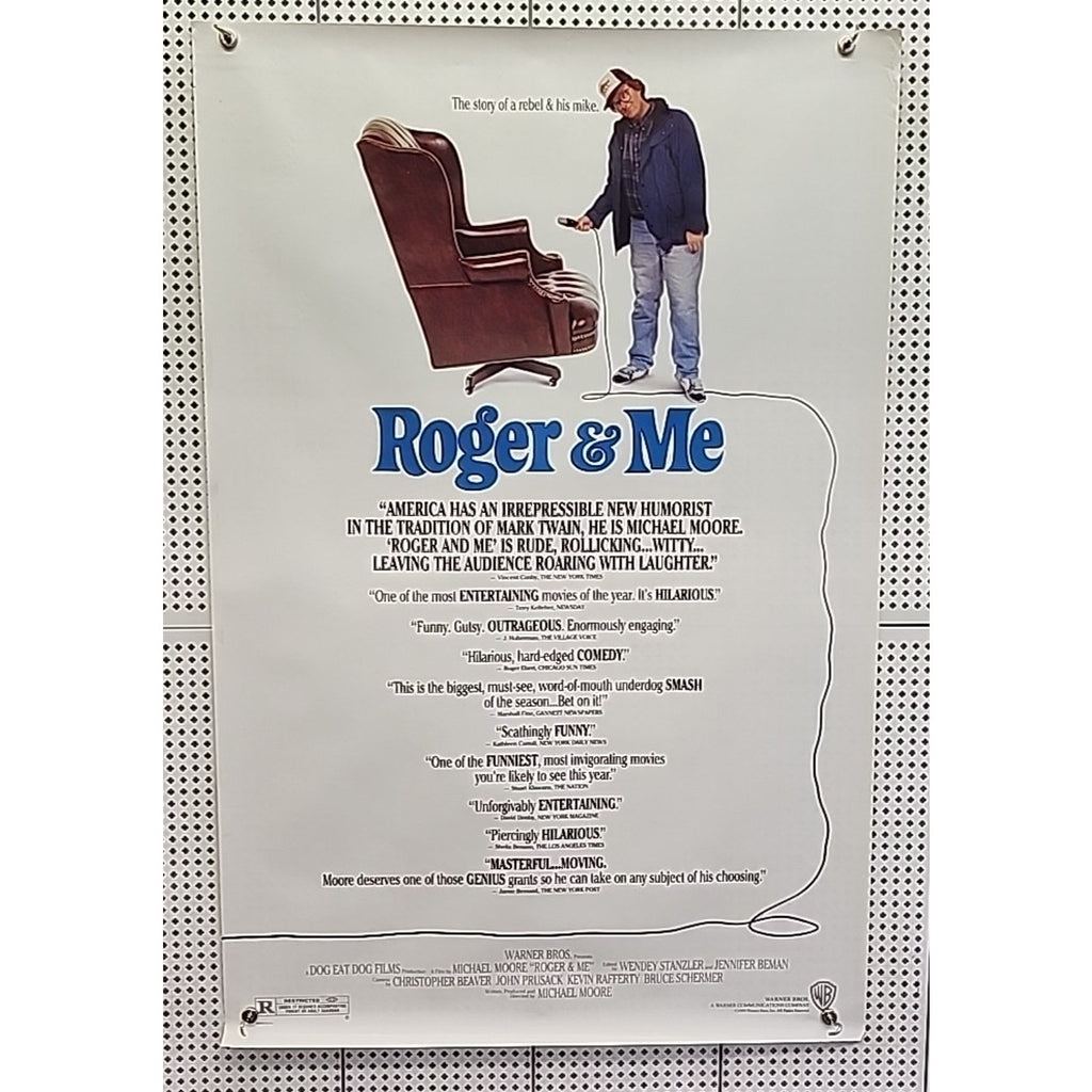 Roger And Me Original Theatrical Movie Poster Michael Moore 40x27