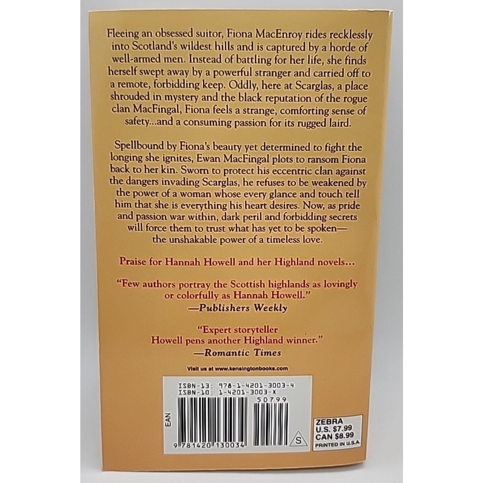 Highland Warrior by Hannah Howell (2012, Trade Paperback)