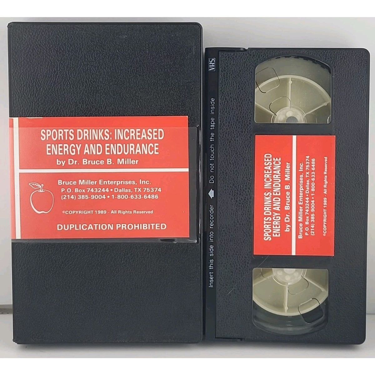 Sports Drinks: Increased Energy And Endurance By Dr. Bruce B. Miller VHS