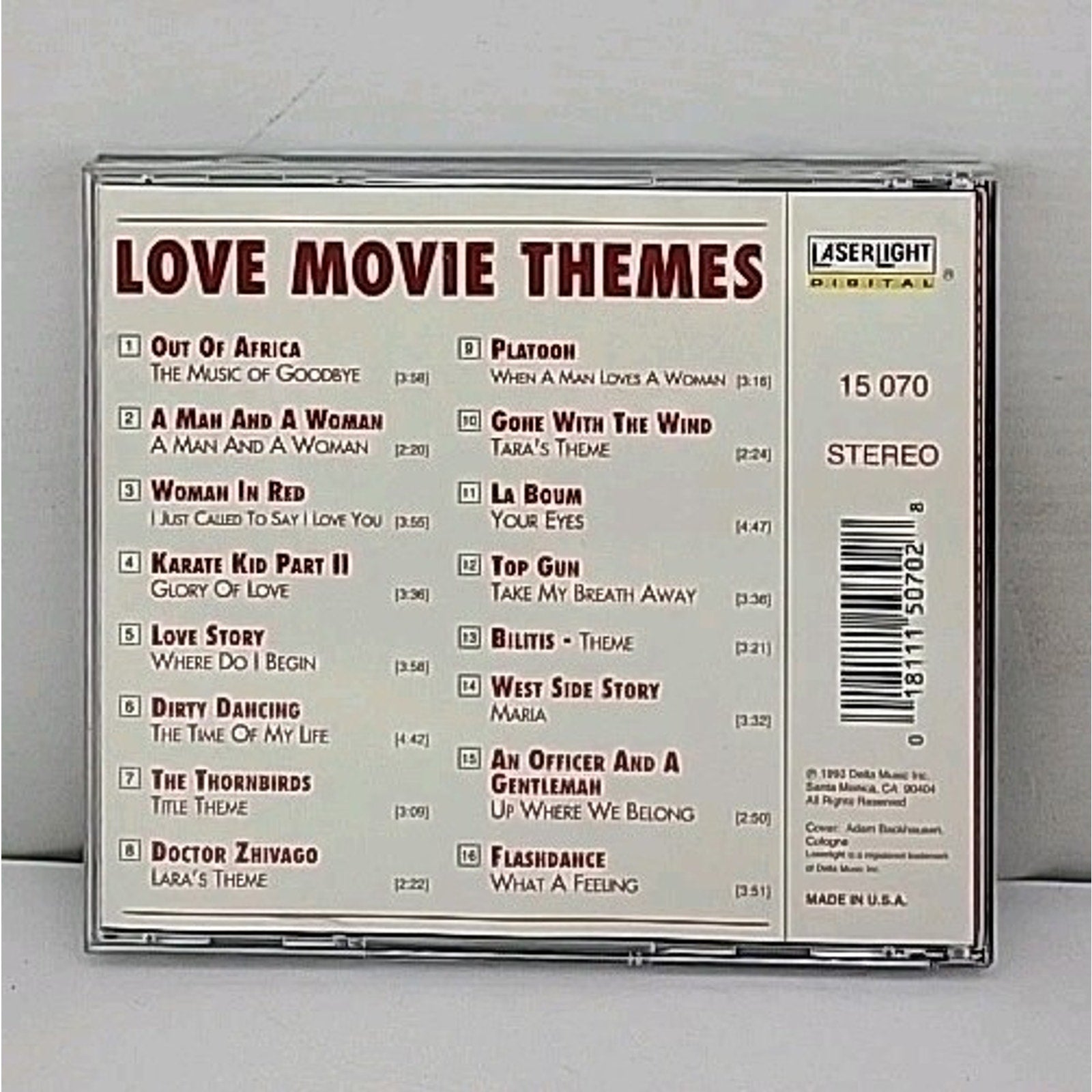 Love Movie Themes by Various (CD, 1990)
