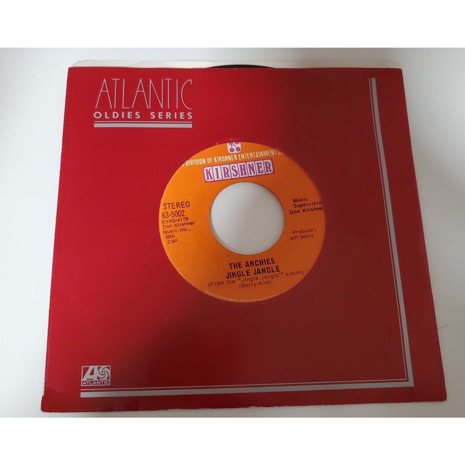 The Archies - Justine - 45RPM Record - Singles
