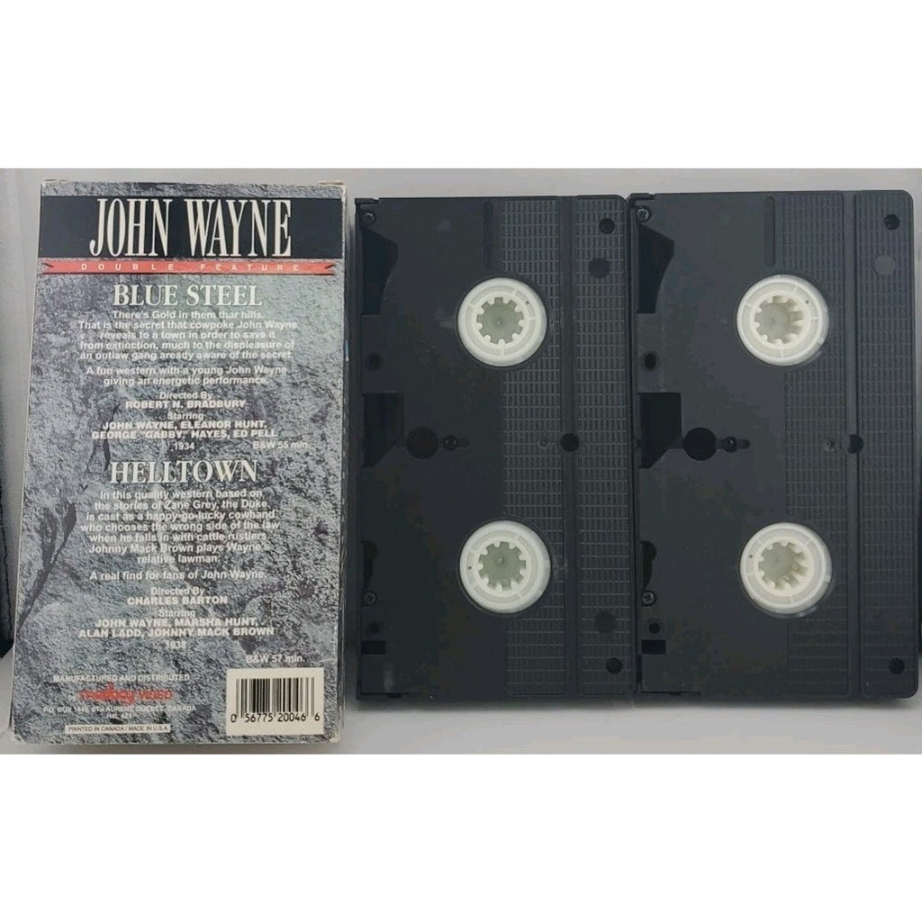 John Wayne - Double Feature - Blue Steel / Helltown (VHS)