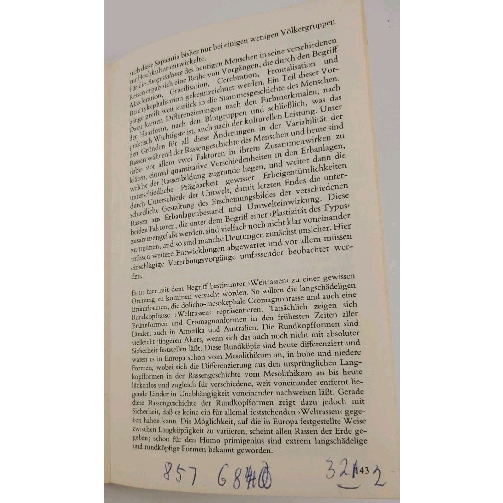 Rassengeschichte Des Menschen By Karl Saller