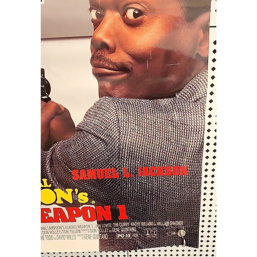 1993 National Lampoon’s Loaded Weapon Original Theatrical Movie Poster 27”x40”