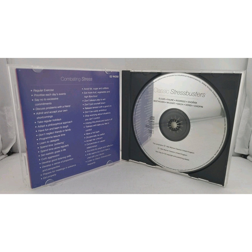 Classic Stressbusters CD 1994 Warner Classics Relaxing Classical Music