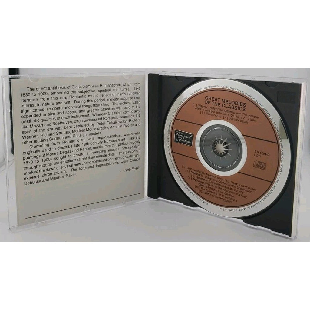 Great Melodies of the Classics by Various Artists /CD, Oct-1994, 4 Discs,