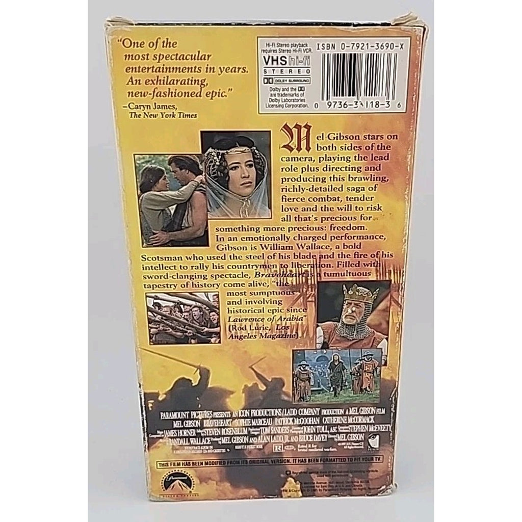 Braveheart (VHS, 1996, 2-Tape Set)