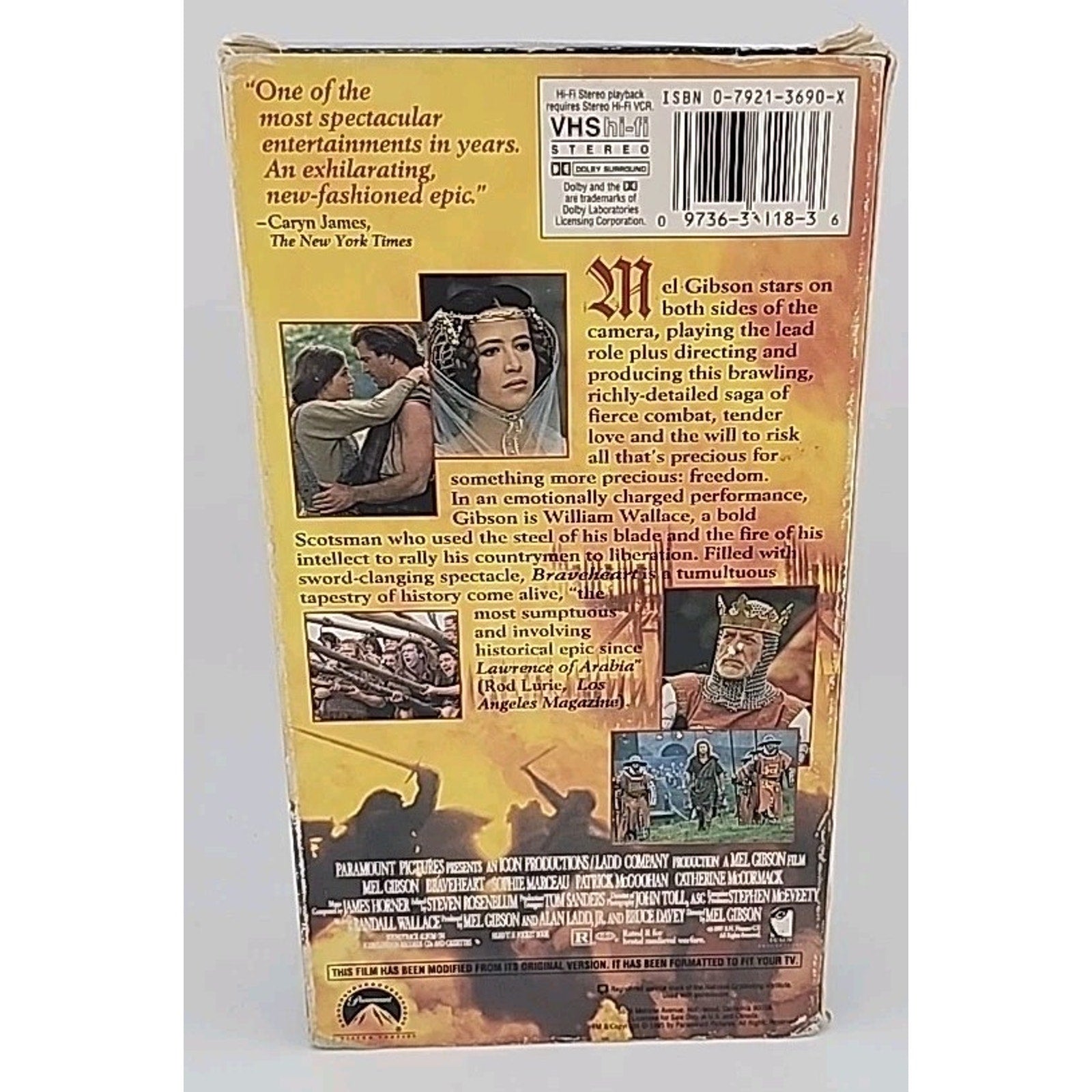 Braveheart (VHS, 1996, 2-Tape Set)