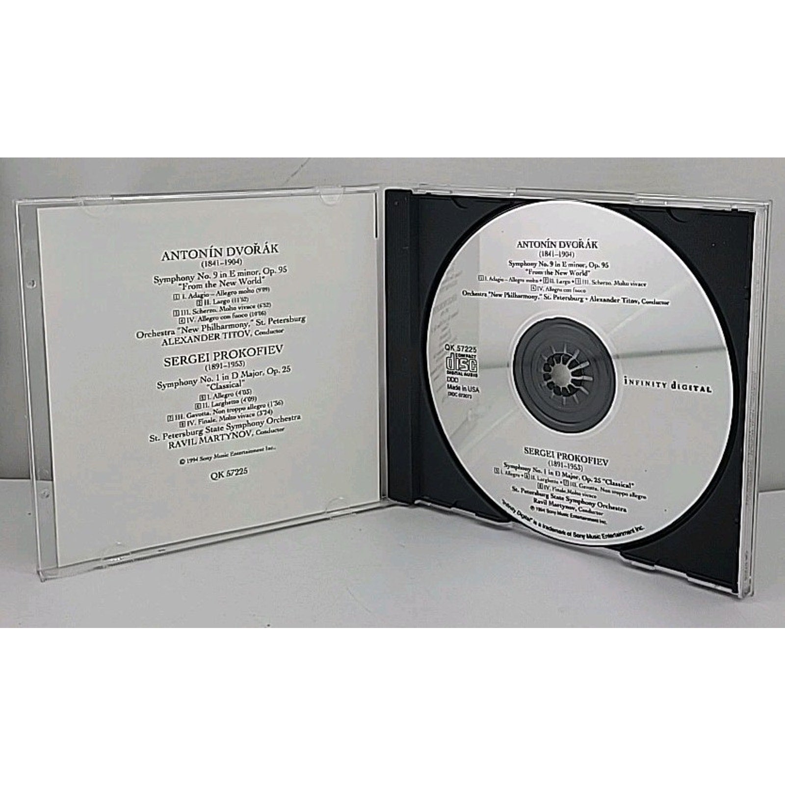 Dvorak: Symphony "From the New World"; Sergei Prokofiev: "Classical" Symphony CD
