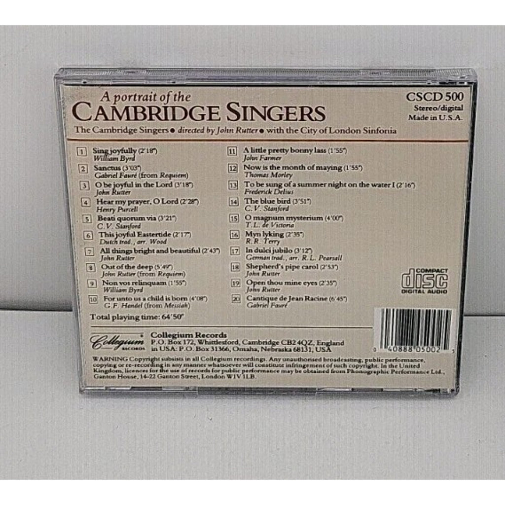 Portrait of by Cambridge Singers (CD, 1993)