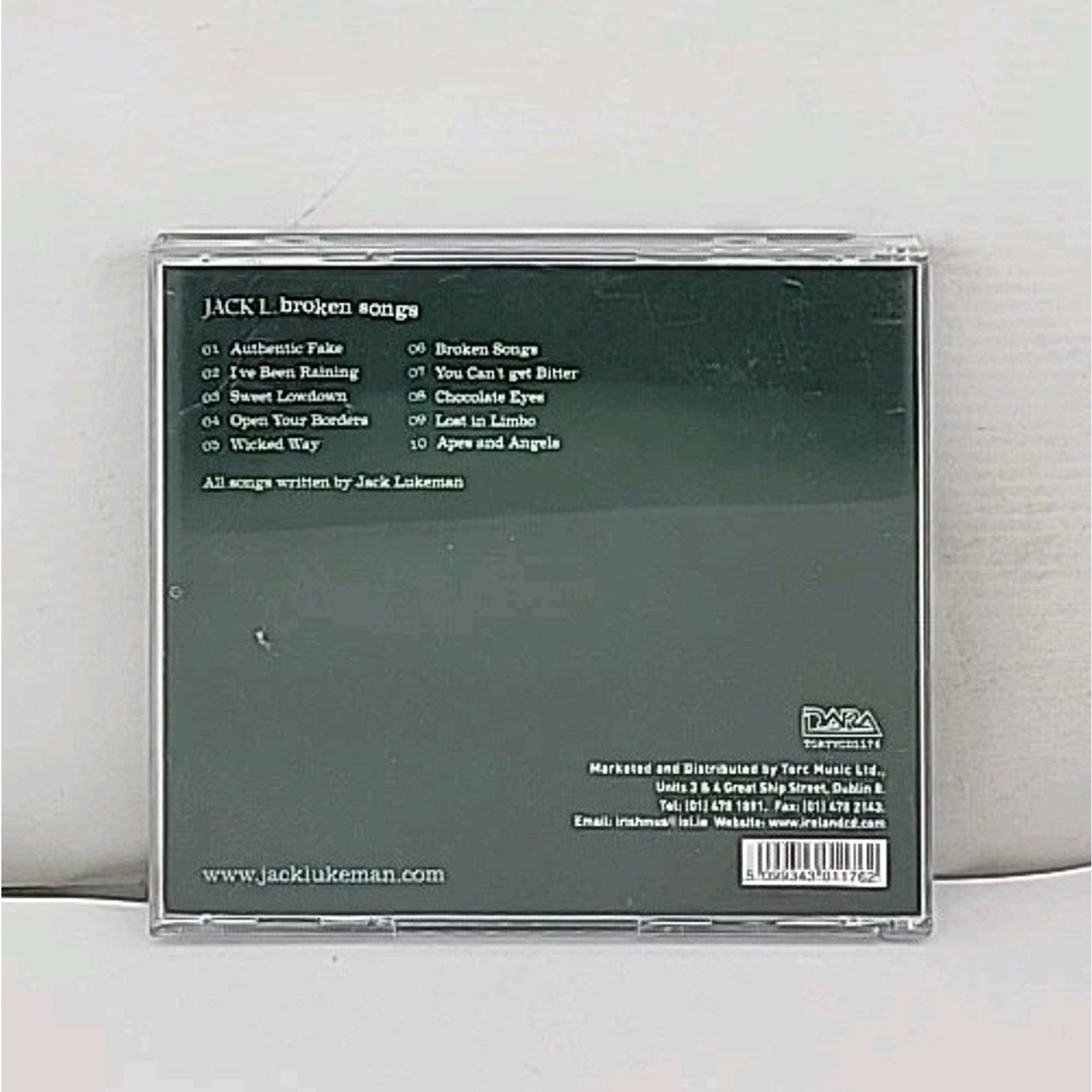 Broken Songs By Jack L CD