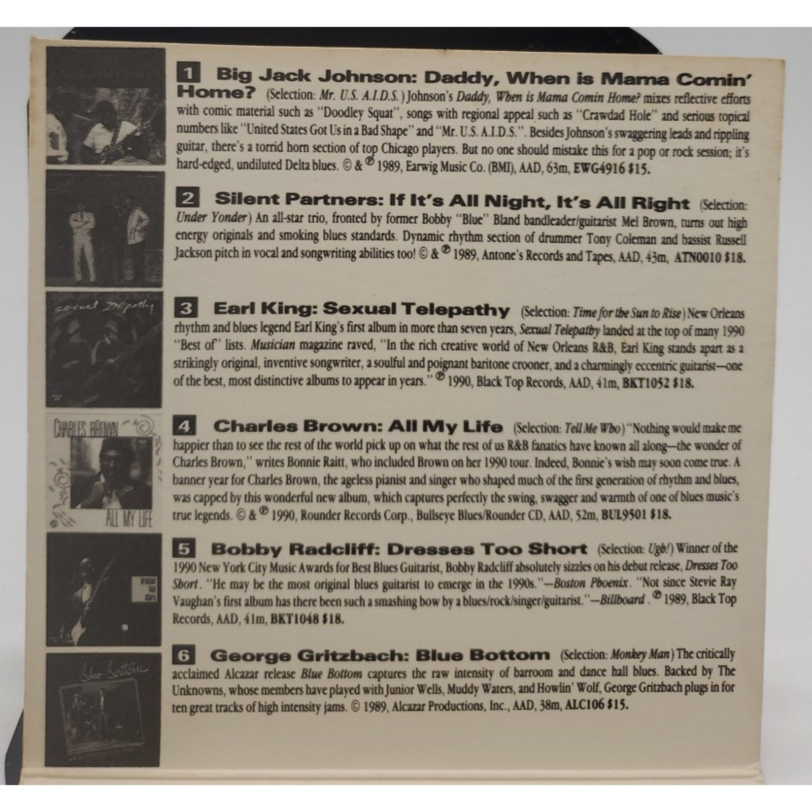 Adventures In Music Sampler Blues (CD)